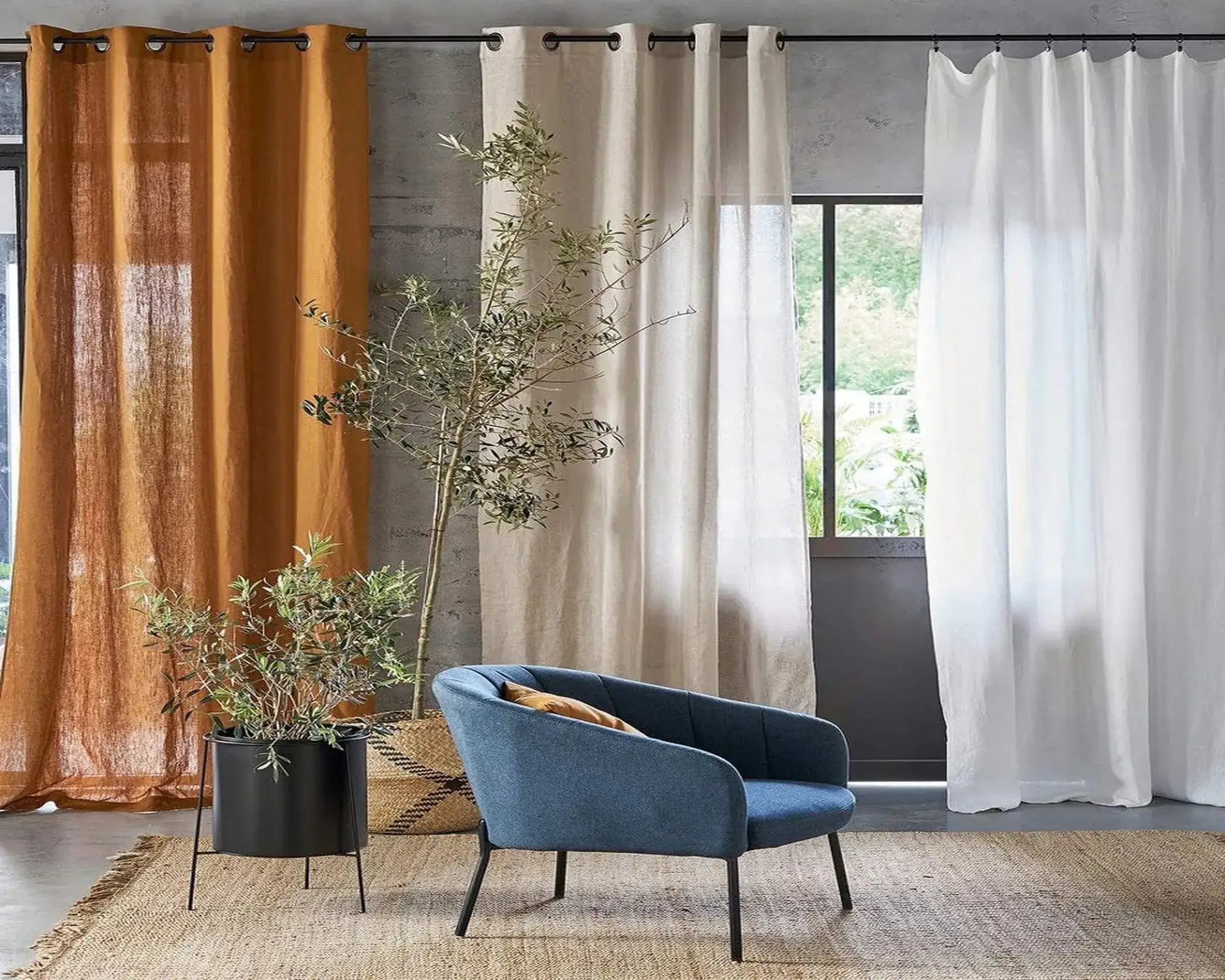 Ambiance naturelle, lumière douce et matières apaisantes