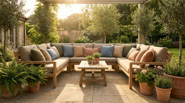 Coussins pour extérieur : choisir l&rsquo;élégance qui dure